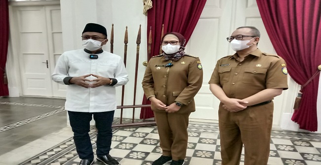 Wakil Ketua MPR RI Zulkifli Hasan Bertemu Bupati Nina Agustina di Pendopo Indramayu
