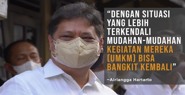 11.325 UMKM UsAHA Siap Bangkit Bersama Airlangga Hartarto