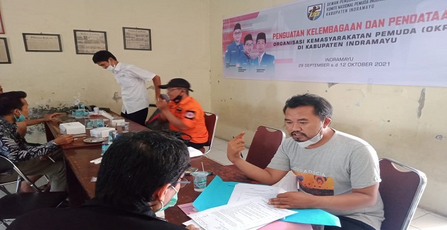 Tim Kerja DPD KNPI Indramayu Lakukan Penguatan Kelembagaan Dam Pendataan OKP