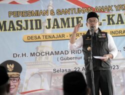 Gubernur Resmikan Masjid Jami Al Karomah di Desa Tenajar Kabupaten Indramayu