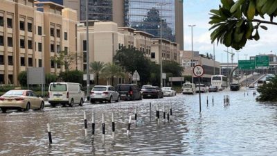 Hujan Badai di Dubai Uni Emirat Arab